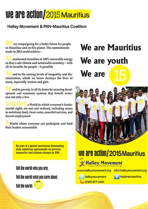 Action 2015 Mauritius Halley Movement